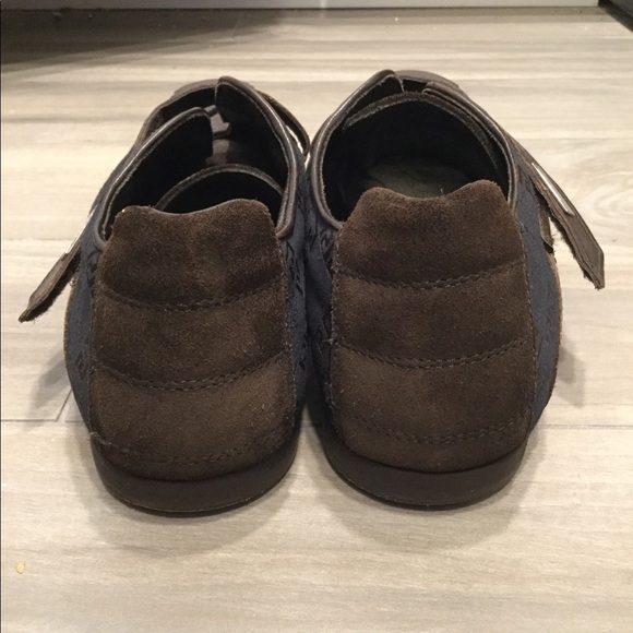 Versace Italy VTG Medusa Men’s Brown Leather Square Toe Sneakers Shoes Y2K, 44.5 main image 8